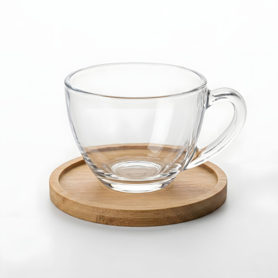 Coffee Cup and Saucer Set - 6 Pcs